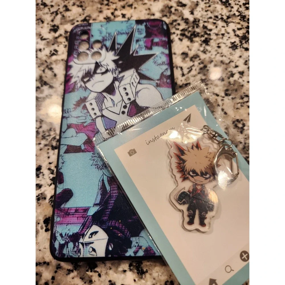 Bakugo‎ Phone Case and Keychain- My Hero Academia